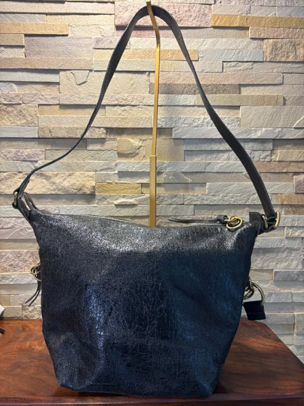 Authentic Vintage Chloé Eclipse Hobo Bag Black Leather (With Receipts)